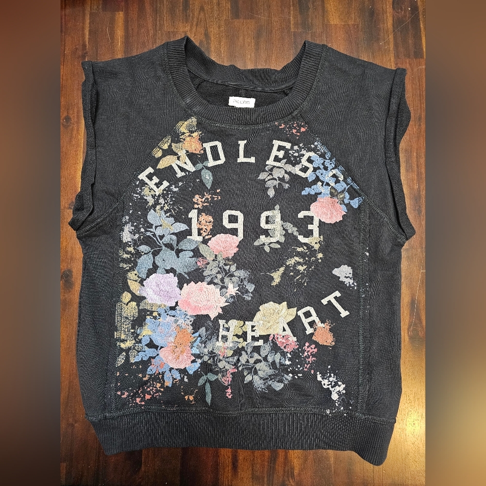 PILCRO By ANTHROPOLOGIE Sleeveless Sweatshirt Small Size